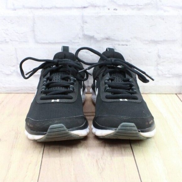 Under Armour Charged Assert Black Nylon Mesh Sneaker Running Shoes Size 8.5 - Picture 4 of 9